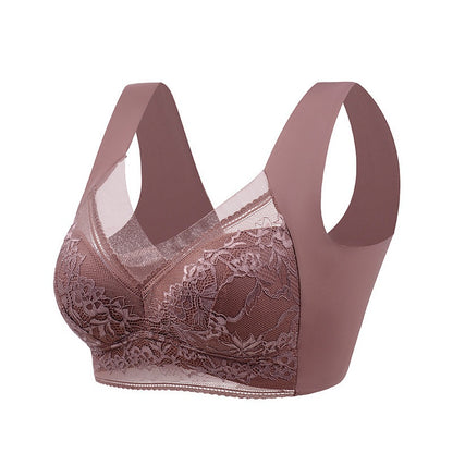 🔥【1 lote de 4 piezas】👙【40-110 kg】Sujetador de encaje cómodo sin costuras