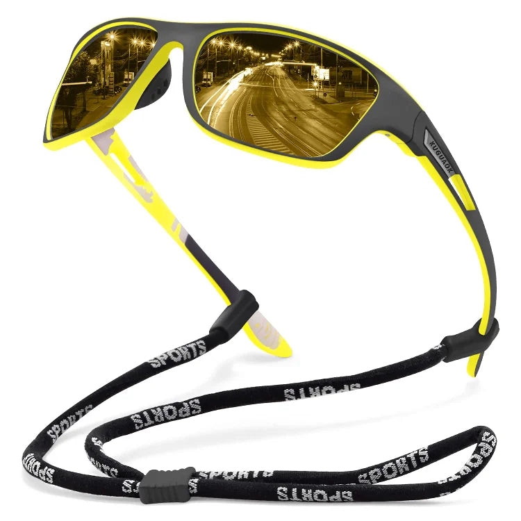 【Oferta por tiempo limitado】Gafas de sol polarizadas de visión nocturna para ciclismo,Gafas de sol deportivas de moda
