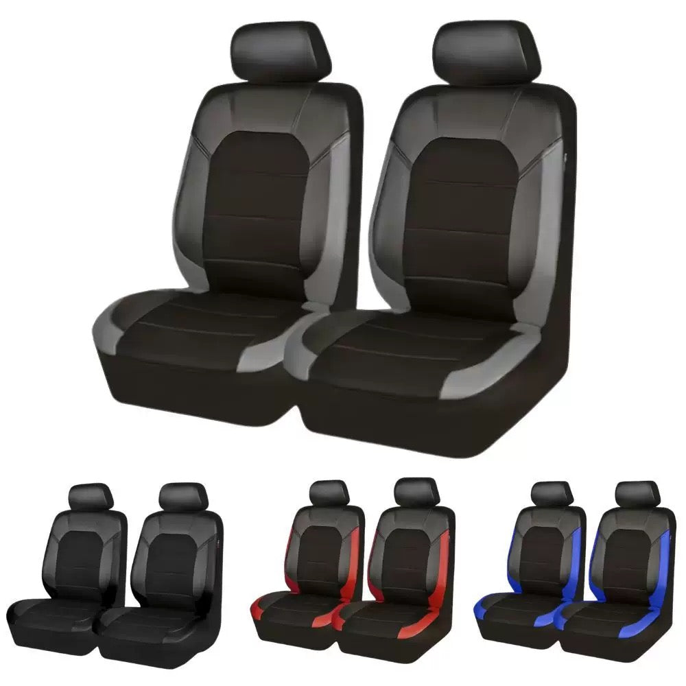 Juego universal de fundas para asientos de coche de cuero suave