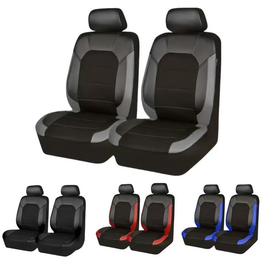 Juego universal de fundas para asientos de coche de cuero suave