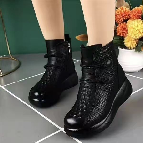 【35-40】❄2024 nuevas botas cálidas de terciopelo grueso a la moda para mujer de otoño e invierno 3857081