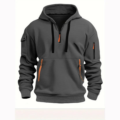 Chaqueta Deportiva con Cremallera  Multibolsillos para Hombre: Estilo Diario