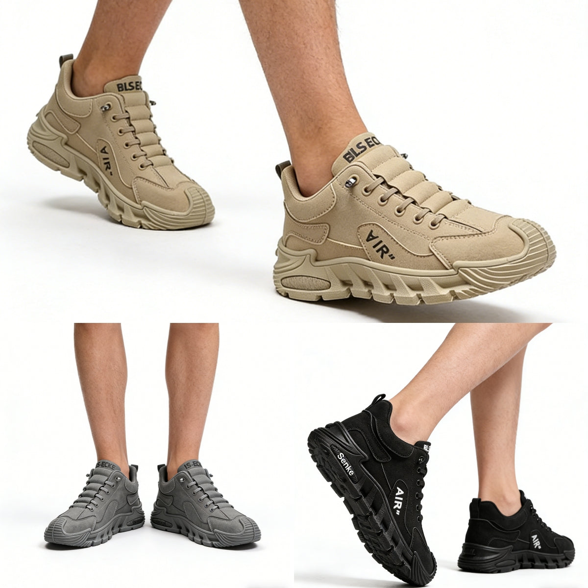 Zapatos casuales de hombre impermeables y transpirables – cómodos con suela suave, tallas 39-44