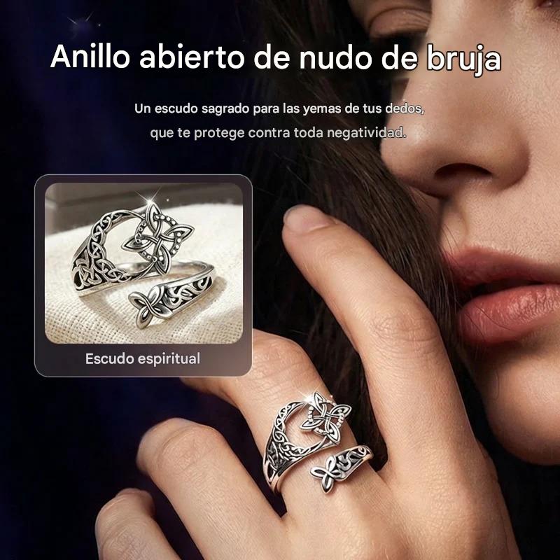 【Compra 1, llévate 1 gratis】Anillo de nudo celta de plata S925 con