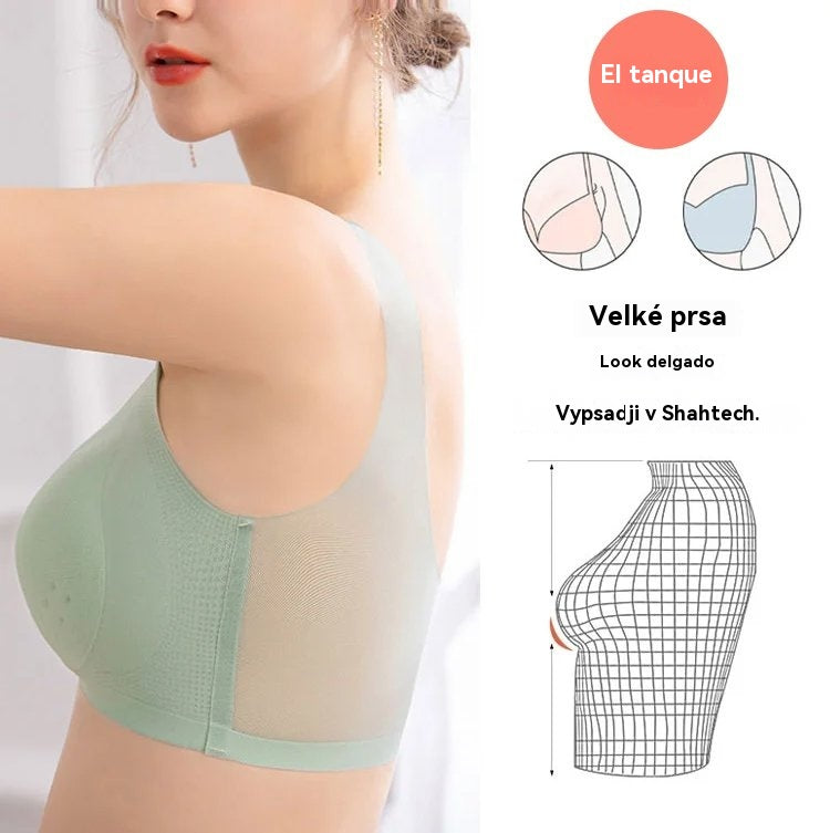 【Juego de 3 piezas】【40–120KG】Sujetador push-up de seda helada 2026 – sin costuras, ligero y transpirable ❄️💃【Comodidad diaria máxima】
