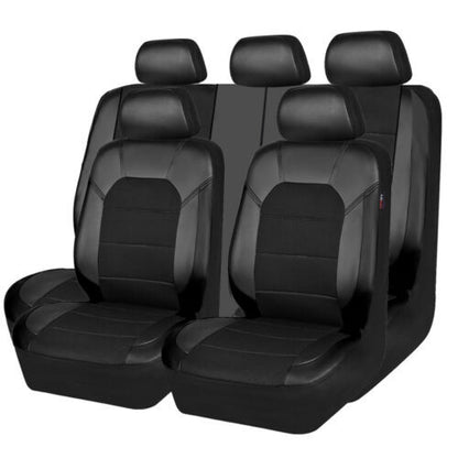 Juego universal de fundas para asientos de coche de cuero suave