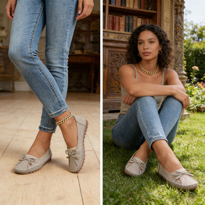 Zapatos casuales de cuero para mujer, ligeros, transpirables y antideslizantes