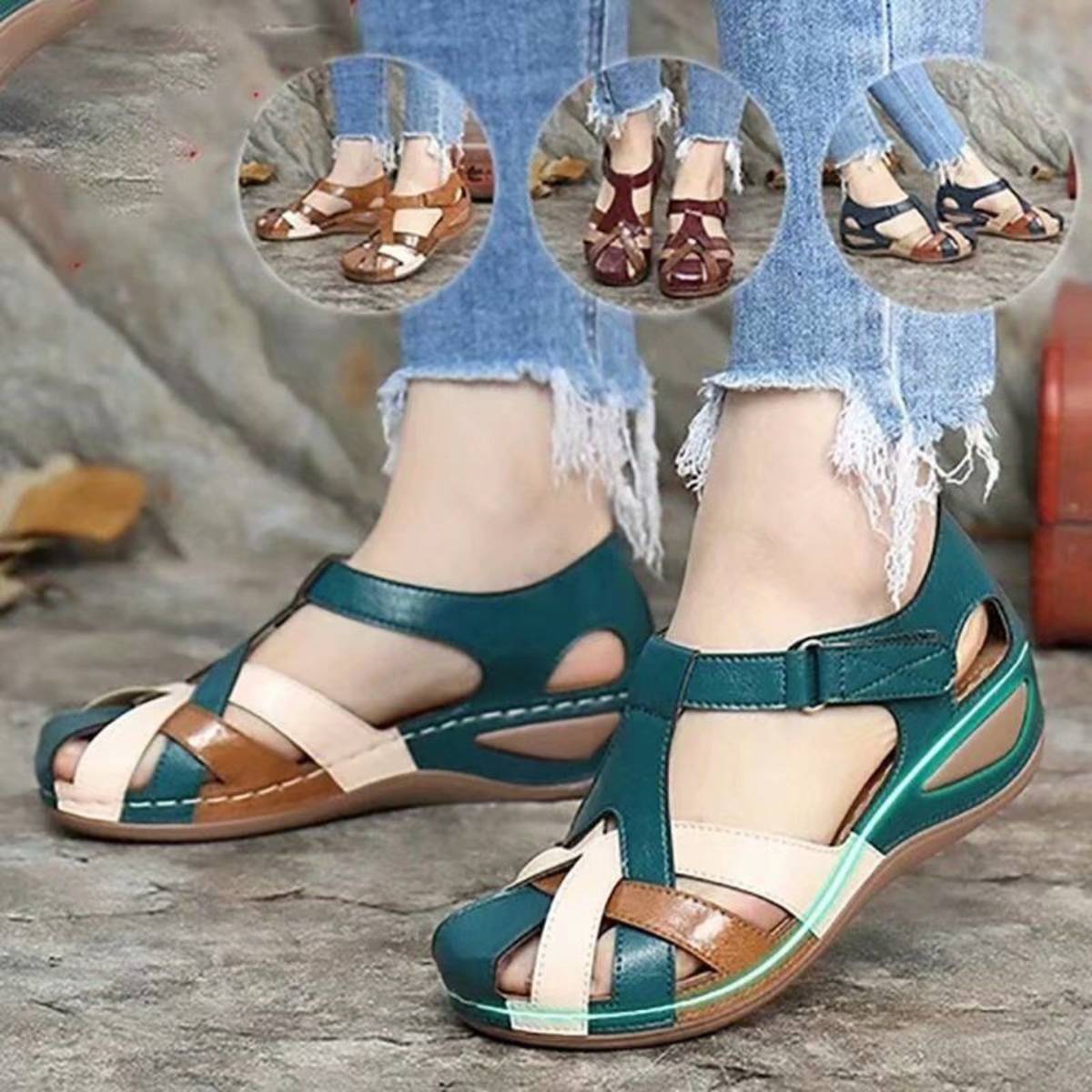 【35-43】Nuevas sandalias tejidas cómodas para mujer primavera/verano