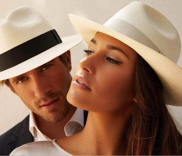 【Oferta especial】【56-58 cm】Sombrero artesanal de palma de Ecuador