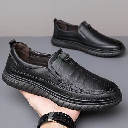 【39-44】Zapatos casuales de piel, suela suave, antideslizantes