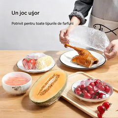 🔥【500 de bucăți per pachet: 129 】✨500 de folii din plastic reutilizabile, flexibile și sigure pentru contactul cu alimentele
