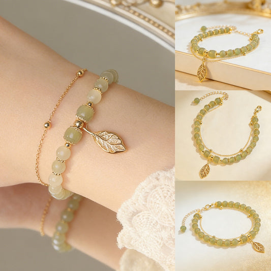 【descuento】de oro de 14K con jade Hetiano