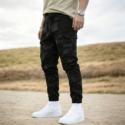 【Descuento】 Pantalones de trabajo tácticos resistentes: mezcla de nailon y algodón, muchos bolsillos funcionales, ideales para trabajos al aire libre