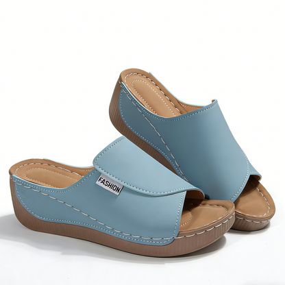 [Nuevos productos 2026] [36-43] Zapatillas de cuña con suela gruesa para muje