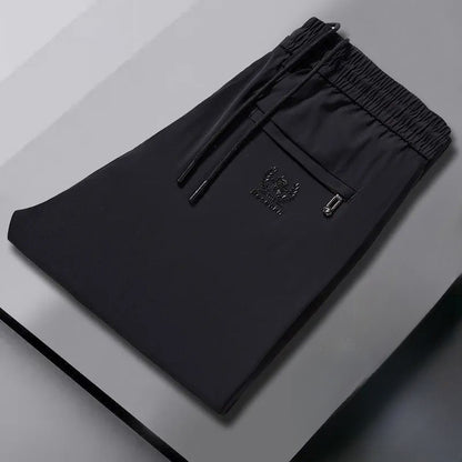 【Cumpără 1 primești 1 gratis】【M-5XL】Vara subțire gheață mătase pantaloni casual bărbați 
