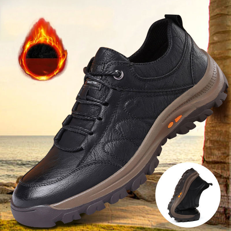 Nuevos zapatos de cuero genuino para hombre, modernos, cómodos y transpirables.