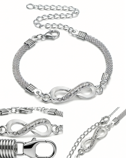 Pulsera de la suerte para mujer, fabricada en plata 925