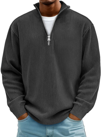 【S-5XL】Sudadera de cuello alto para hombre 2026: cómoda y suave, corte elegante, adecuada para usar en primavera y otoño