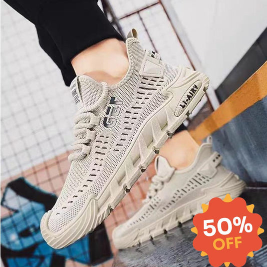 【50% RABAT!】 Letnie męskie buty z siatki – przewiewne, lekkie i modne slip-on_4069989