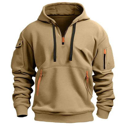 Chaqueta Deportiva con Cremallera  Multibolsillos para Hombre: Estilo Diario