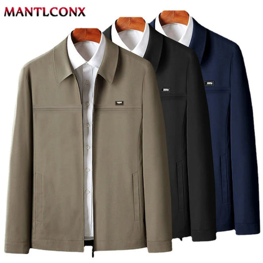 2025 Nueva chaqueta clásica de negocios para hombre - Cremallera lateral/botón_3870596