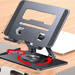 💥💻【Akcija – 40% popusta!】Rotirajući stalak od aluminijske legure za prijenosno računalo i tablet