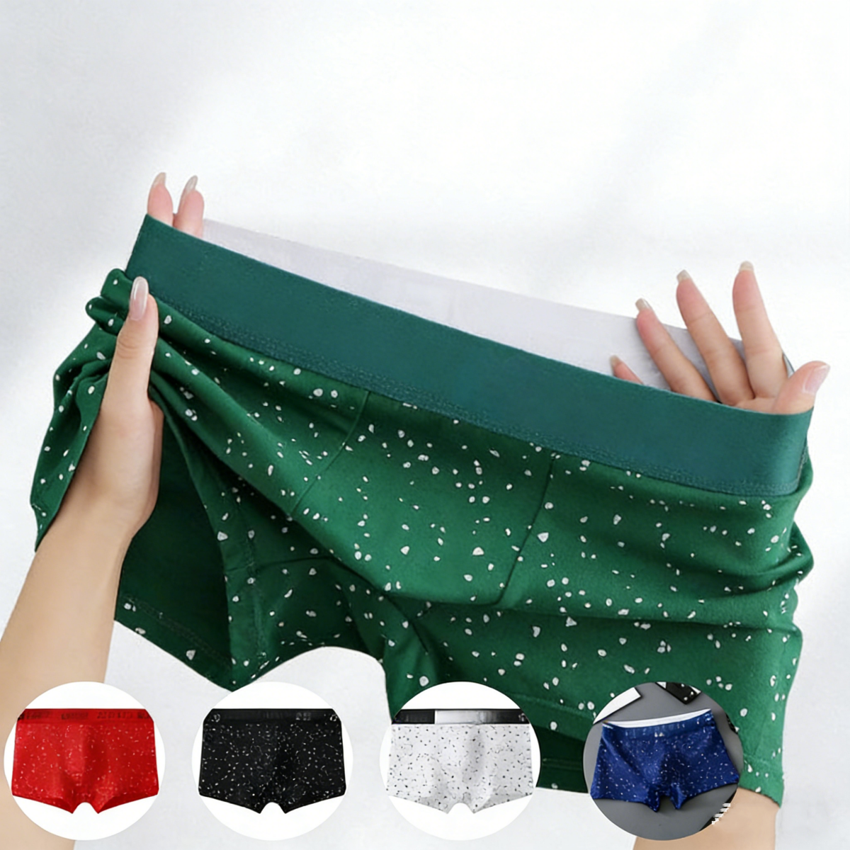 Nuevos calzoncillos bóxer de verano para hombre, algodón de alta calidad, transpirables, agradables para la piel y absorbentes del sudor.