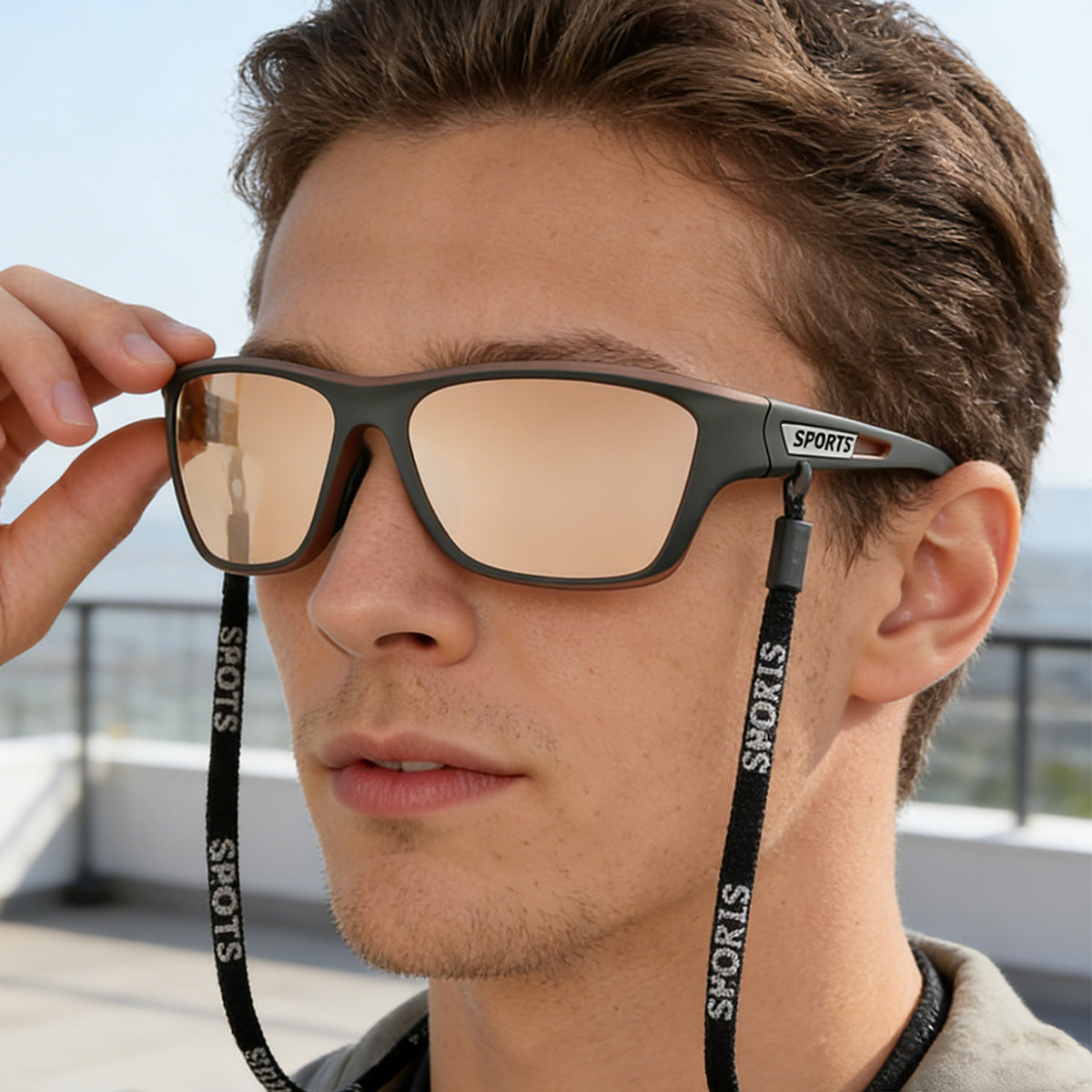 【Oferta por tiempo limitado】Gafas de sol polarizadas de visión nocturna para ciclismo,Gafas de sol deportivas de moda