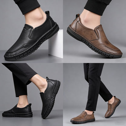 【39-44】Zapatillas casuales para hombre 2026, fabricadas en cuero genuino, con suela suave, antideslizante y transpirable.