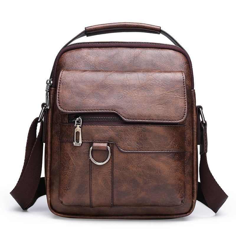 【Descuento por tiempo limitado】Bolsa moderna y casual de cuero para hombre, gran capacidad
