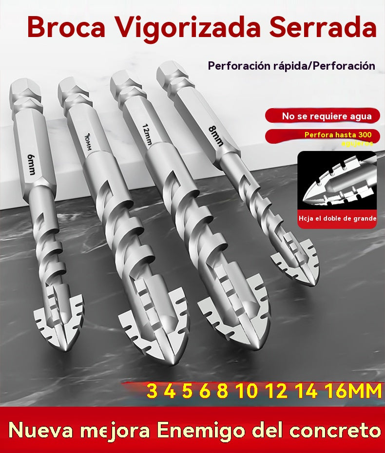 【Oferta limitada】Súper duro filo de corte dentado, broca excéntrica de acero de tungsteno de 7.ª generación【3+4+5+6+8+10+12mm】