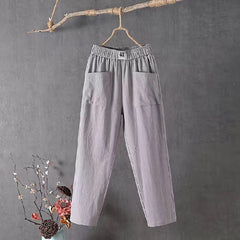 👖Popust do 50%+ Plaćanje pouzećem👖【M-4XL】Ženske ljetne svakodnevne hlače od pamuka i lana, lagane, prozračne i udobne