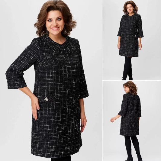 ✨【S-5XL】🍁👗Vestidos elegantes de otoño e invierno de alta calidad con un nuevo estilo_3853865