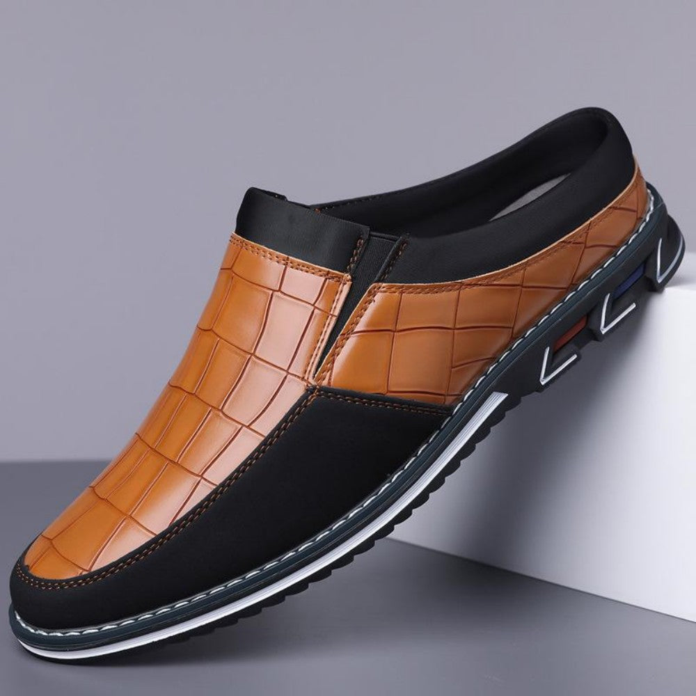 【38-50】Zapatos Mocasines de Cuero de Verano para Hombre - Sin Cordones y Transpirables