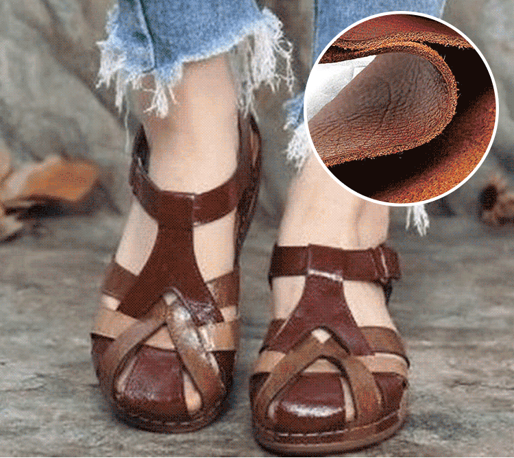 🔥Compra 1 y llévate 1 gratis🩰【35-43】Sandalias de plataforma de piel suave y huecas para mujer