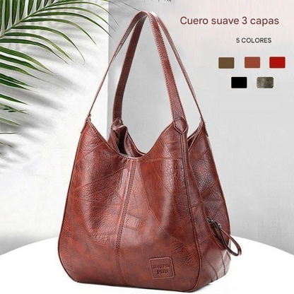 Nuevo bolso de hombro de gran capacidad de piel suave - versátil bolso de moda para mujer