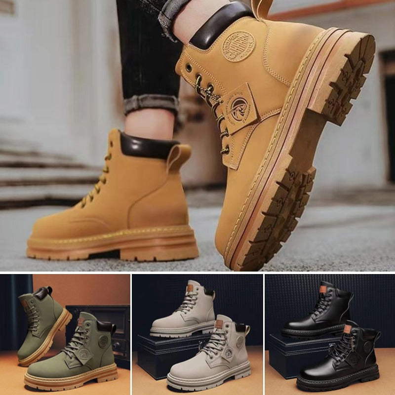 🔥🔥【39-48】Nuevo estilo para otoño e invierno, botas antideslizantes versátiles de suela gruesa para hombre-3845697