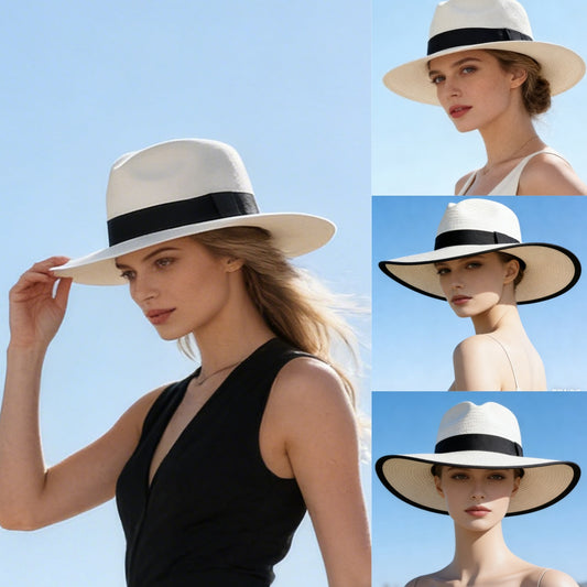【Oferta especial】【56-58 cm】Sombrero artesanal de palma de Ecuador