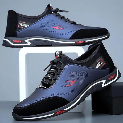 Zapatos de negocios informales y transpirables para hombre de cuero genuino Desodorante Suela de cuero suave，De moda y versátil
