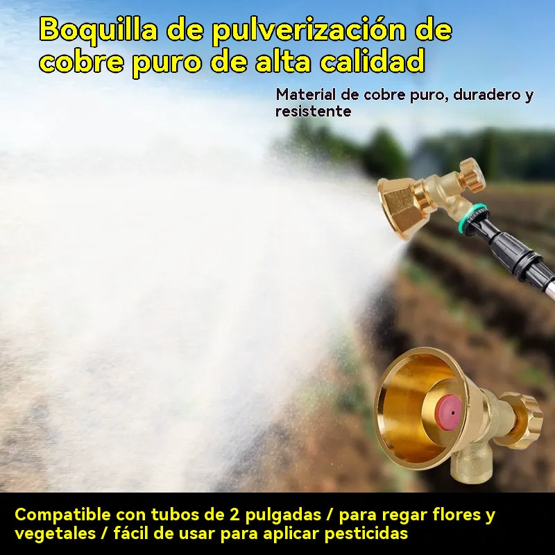 Boquilla pulverizadora agrícola de latón con boquilla ajustable