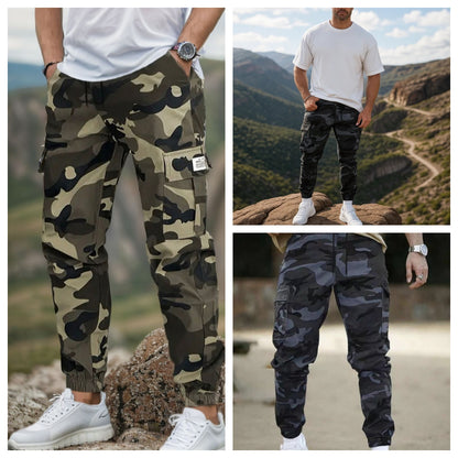 【Descuento】 Pantalones de trabajo tácticos resistentes: mezcla de nailon y algodón, muchos bolsillos funcionales, ideales para trabajos al aire libre