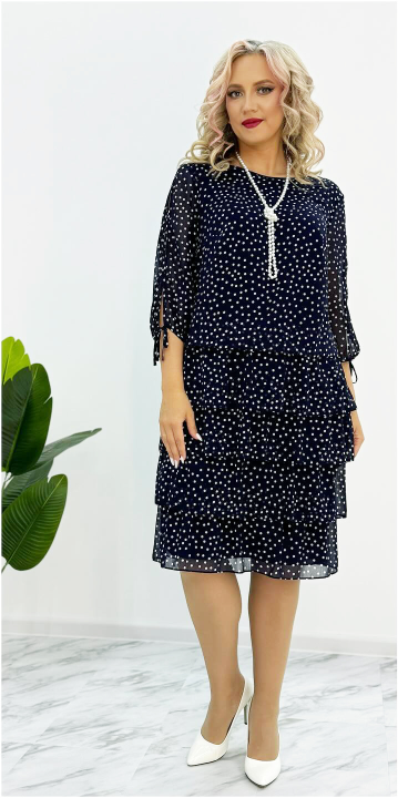 [S-5XL] Nuevo y elegante vestido suelto de lunares