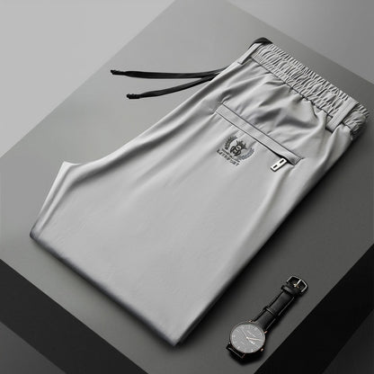 【40-115kg】Nuevos pantalones elásticos de seda helada para primavera y verano 2026.
