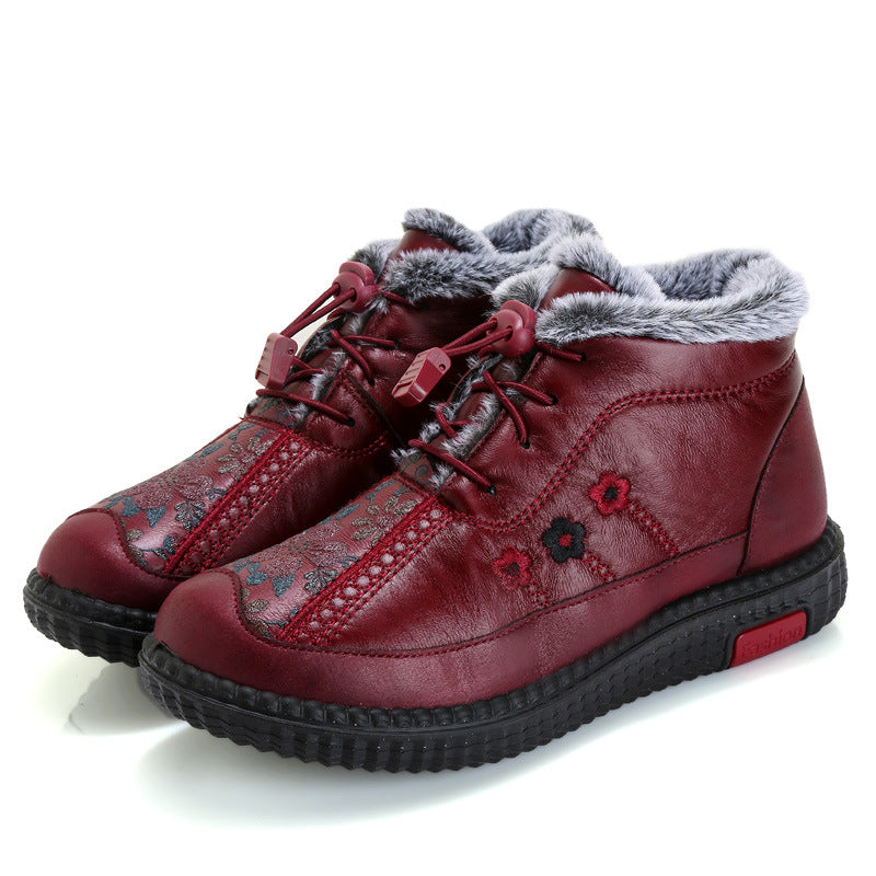 🔥🔥【35-40】Botines de cuero genuino antideslizantes italianos hechos a mano para mujer_3834296