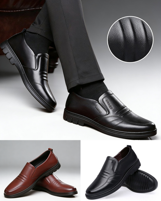 【39-44】Zapatos de negocios de cuero genuino para hombres