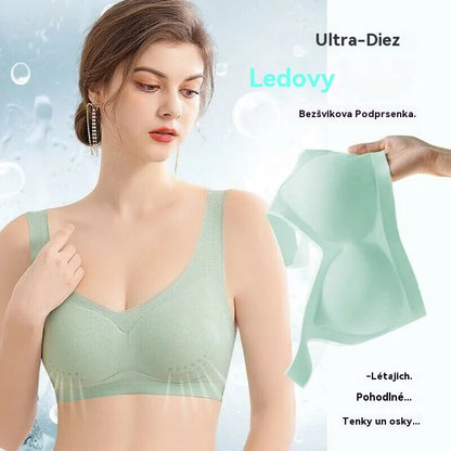 【Juego de 3 piezas】【40–120KG】Sujetador push-up de seda helada 2026 – sin costuras, ligero y transpirable ❄️💃【Comodidad diaria máxima】