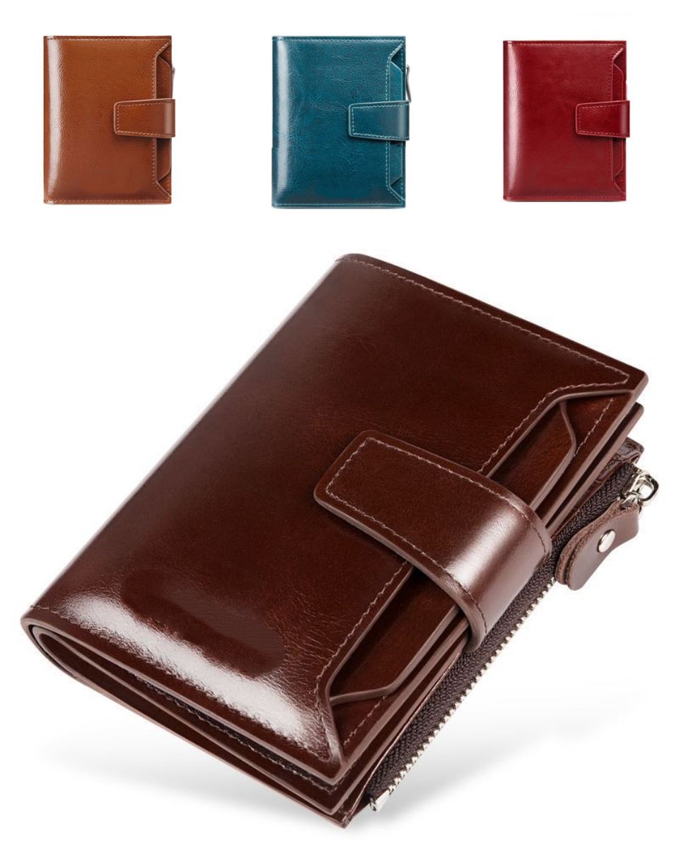 Nueva cartera de mujer de alta gama, múltiples bolsillos