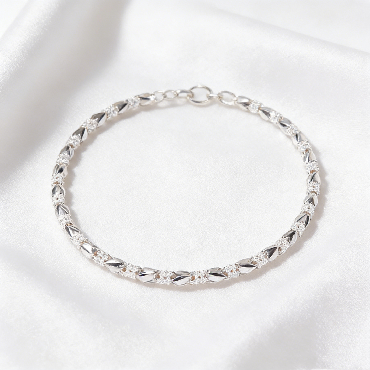 Love New Fashion Pulsera de plata 925 con un trébol de cuatro hojas para mujer