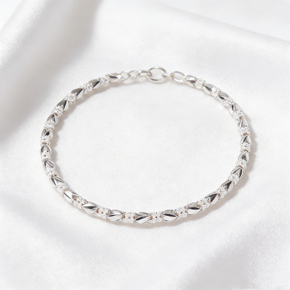 Love New Fashion Pulsera de plata 925 con un trébol de cuatro hojas para mujer