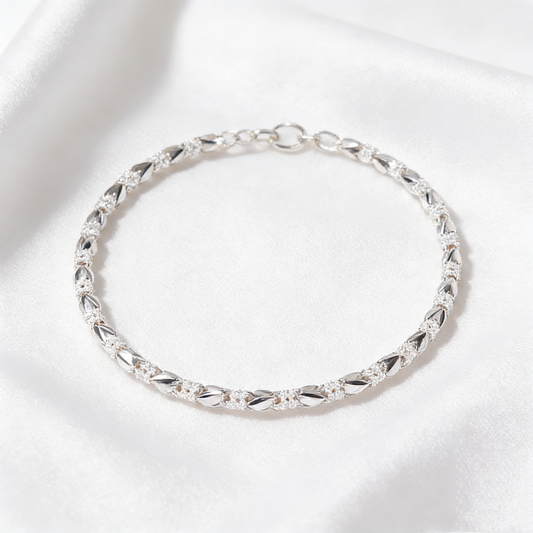 Love New Fashion Pulsera de plata 925 con un trébol de cuatro hojas para mujer